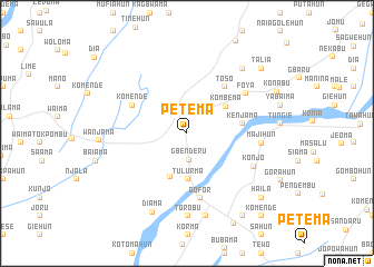 map of Petema