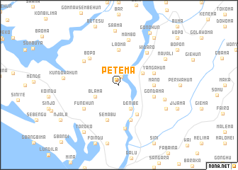 map of Petema