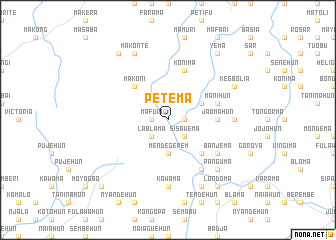 map of Petema