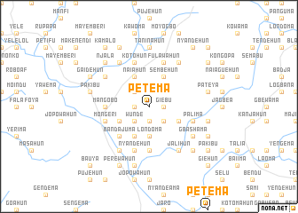 map of Petema