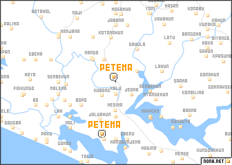 map of Petema