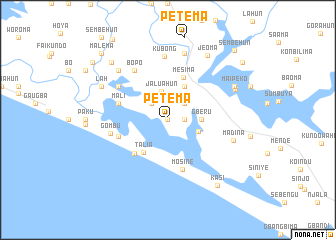 map of Petema