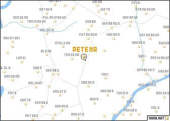 map of Petema