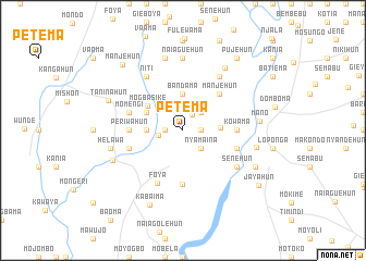 map of Petema