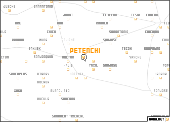 map of Petenchi