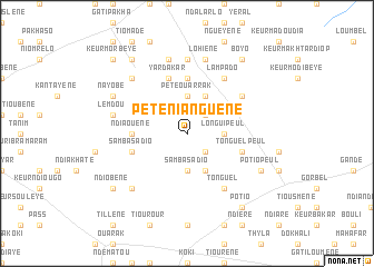 map of Pété Nianguène