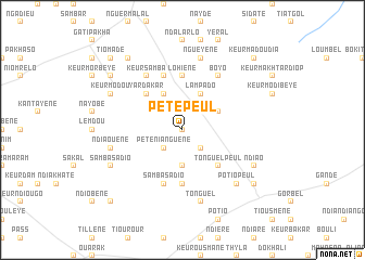 map of Pété Peul