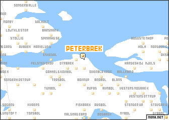 map of Peterbæk