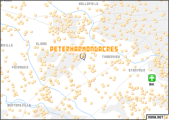 map of Peter Harmond Acres