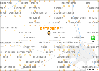 map of Peterhof