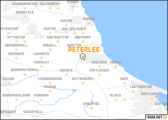 map of Peterlee