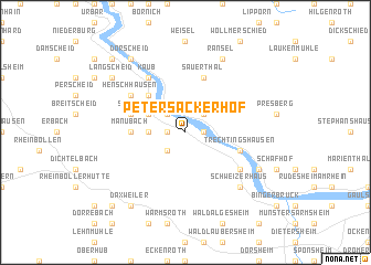 map of Petersackerhof