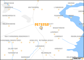 map of Petersa