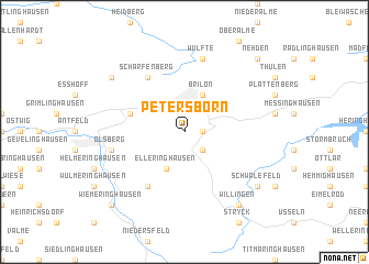 map of Petersborn