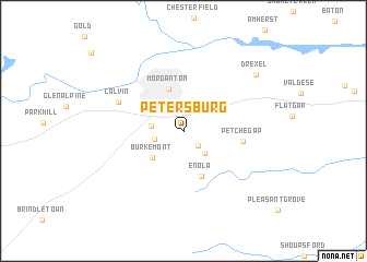 map of Petersburg