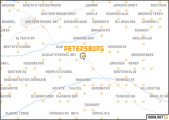 map of Petersburg