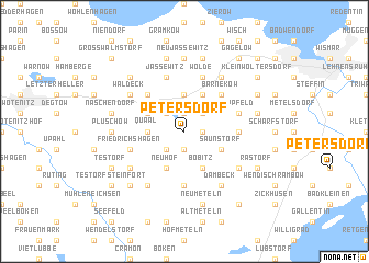 map of Petersdorf