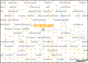 map of Petersdorf