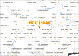 map of Petersfelde