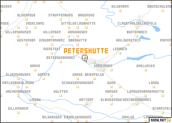 map of Petershütte