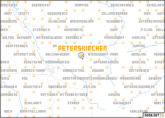 map of Peterskirchen