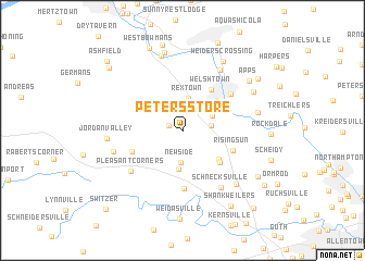 map of Peters Store