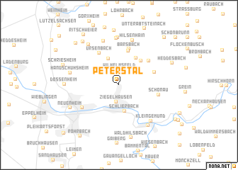map of Peterstal