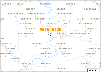 map of Peterstow