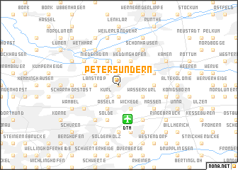 map of Petersundern