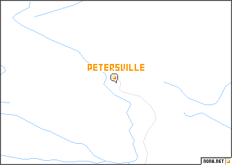 map of Petersville
