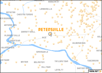 map of Petersville