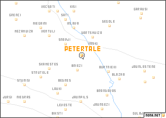 map of Pētertāle