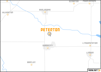 map of Peterton