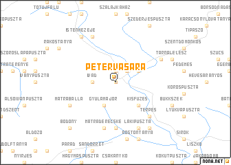 map of Pétervására
