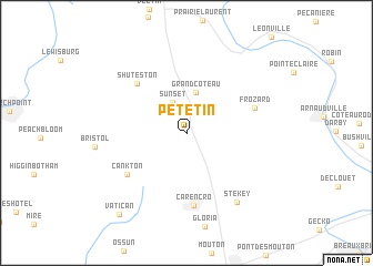 map of Petetin