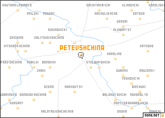 map of Petevshchina