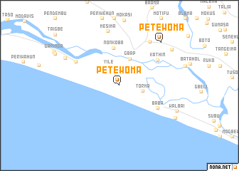 map of Petewoma