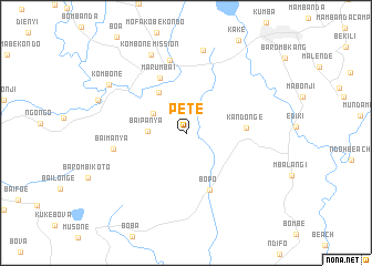 map of Pete