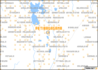 map of Petibadagama