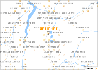 map of Petichet