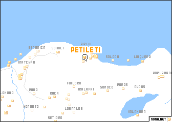 map of Petileti