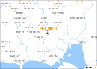 map of Petimuan