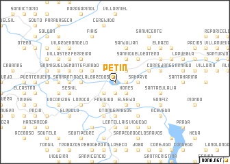 map of Petín