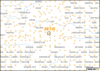 map of Petin