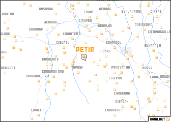 map of Petir