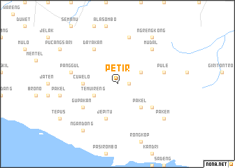 map of Petir