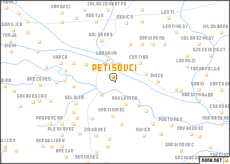 map of Petišovci