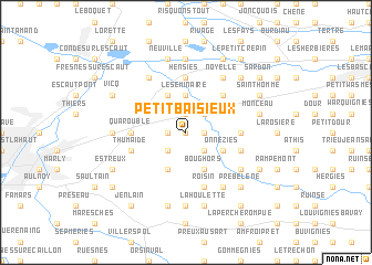 map of Petit Baisieux