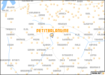 map of Petit Balandine