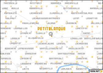 map of Petit-Blanque